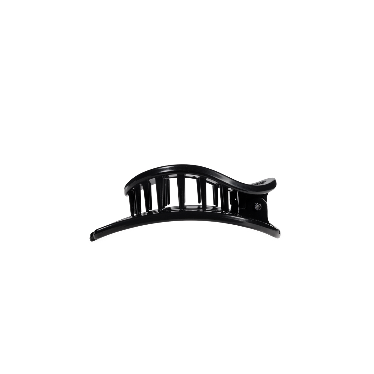 Jet Black | Small | Flat Circle Hair Clip