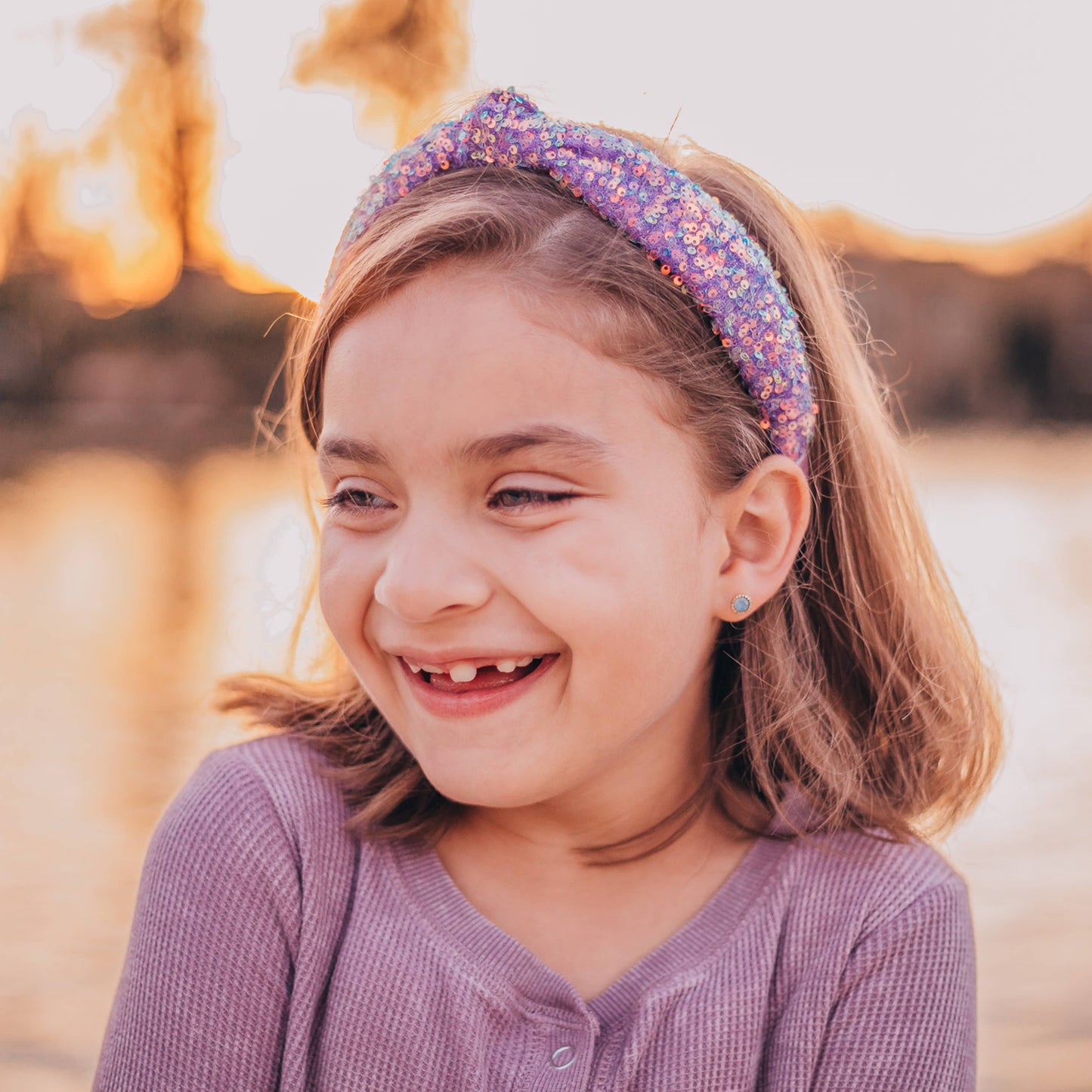 Kids Knot Headband - Sequin Knotted Hair Band Accessories