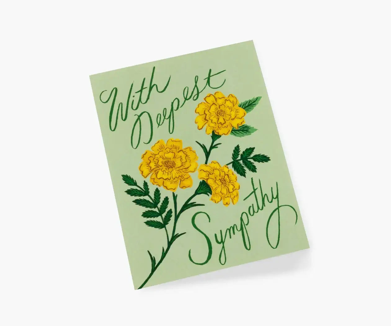 Marigold Sympathy Card