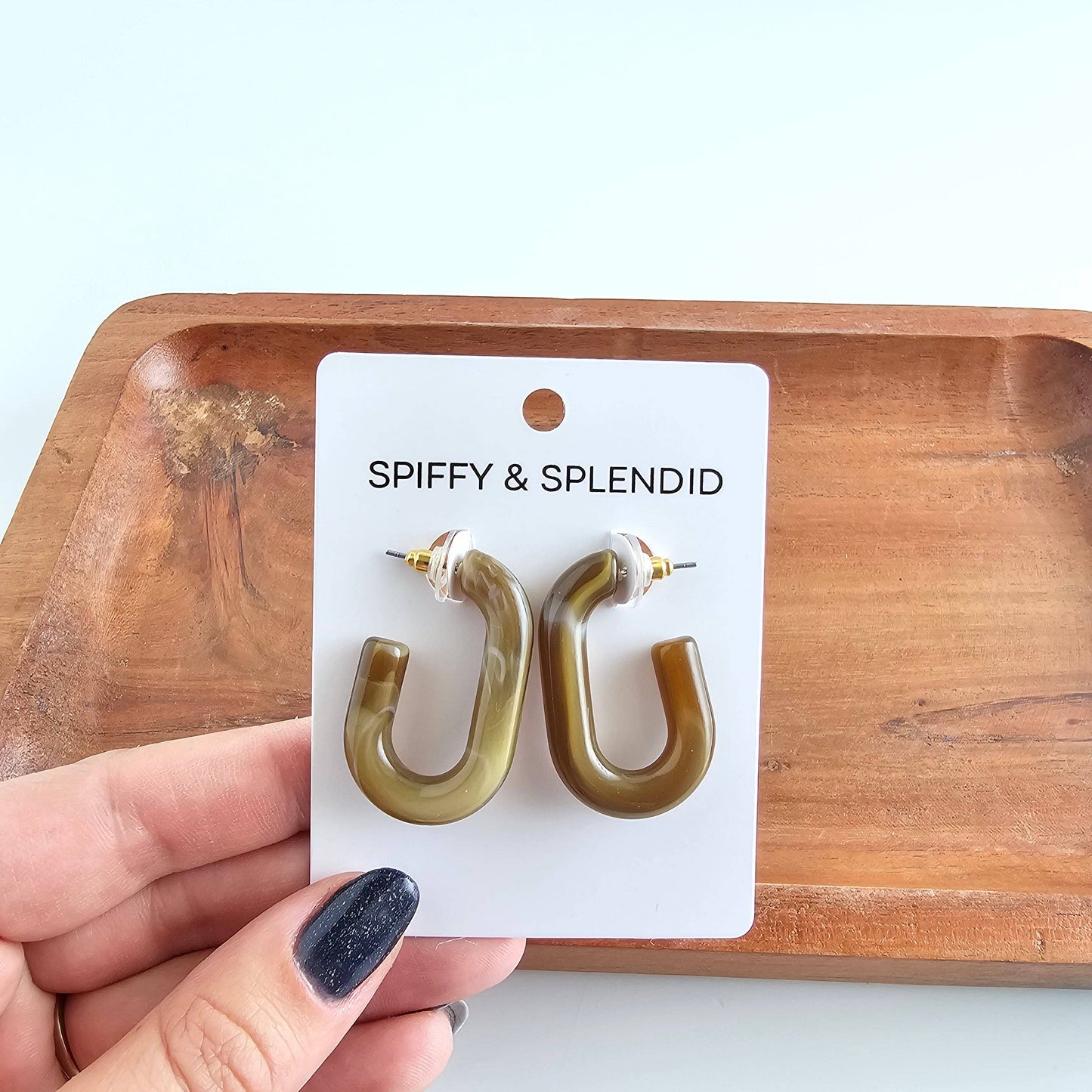 Joanna Hoops - Brown // Jewelry, Earrings, Fall