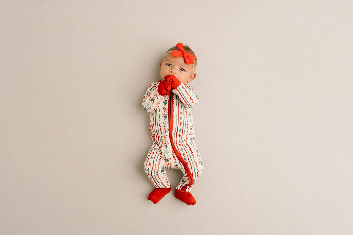 Christmas Dainty Bow Bamboo Sleeper