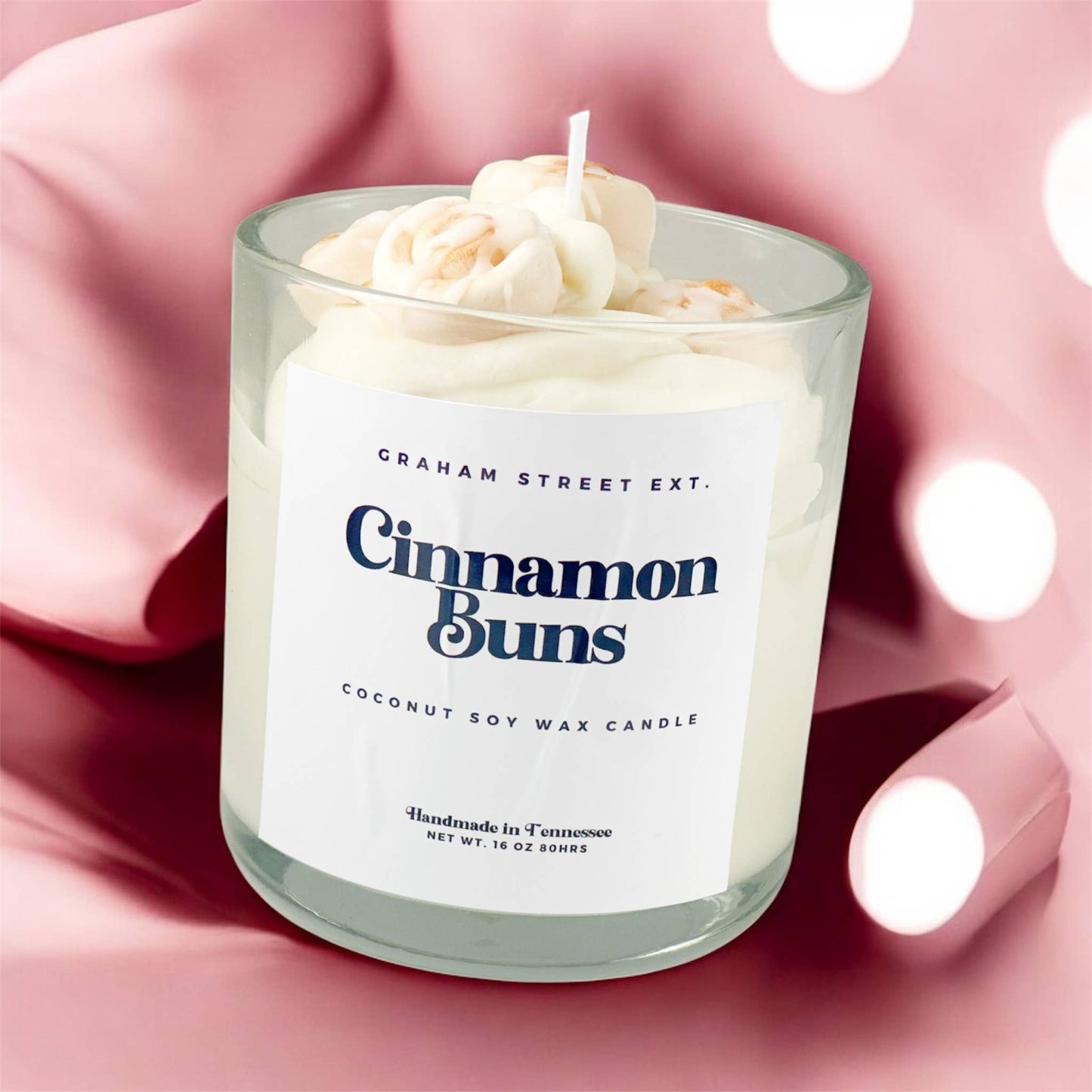 Cinnamon Bun Dessert Candle