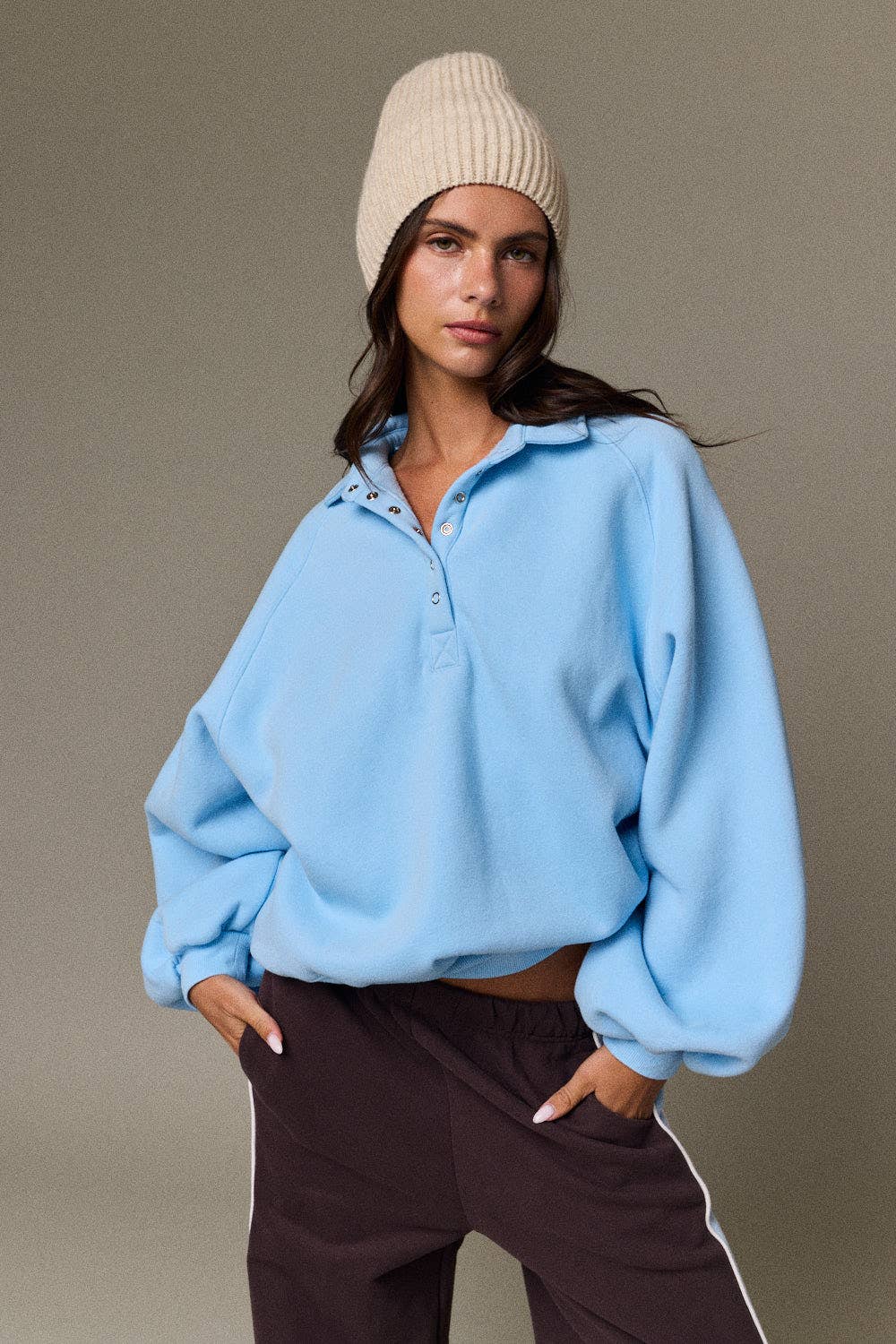 Piper Snap Button Collared Sweater
