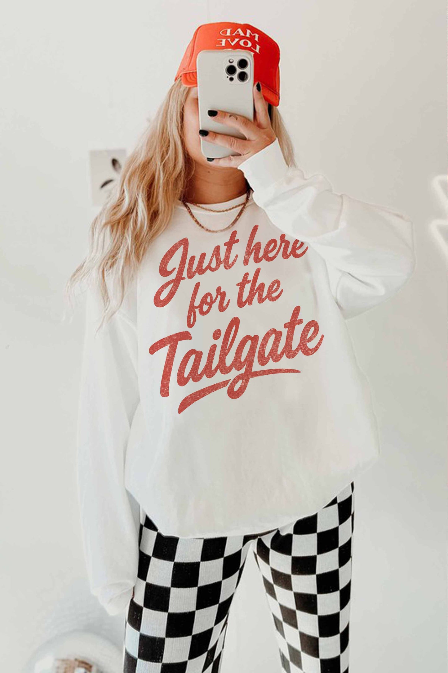 HERE FOR THE TAILGATE OVERSIZED SWEATSHIRT