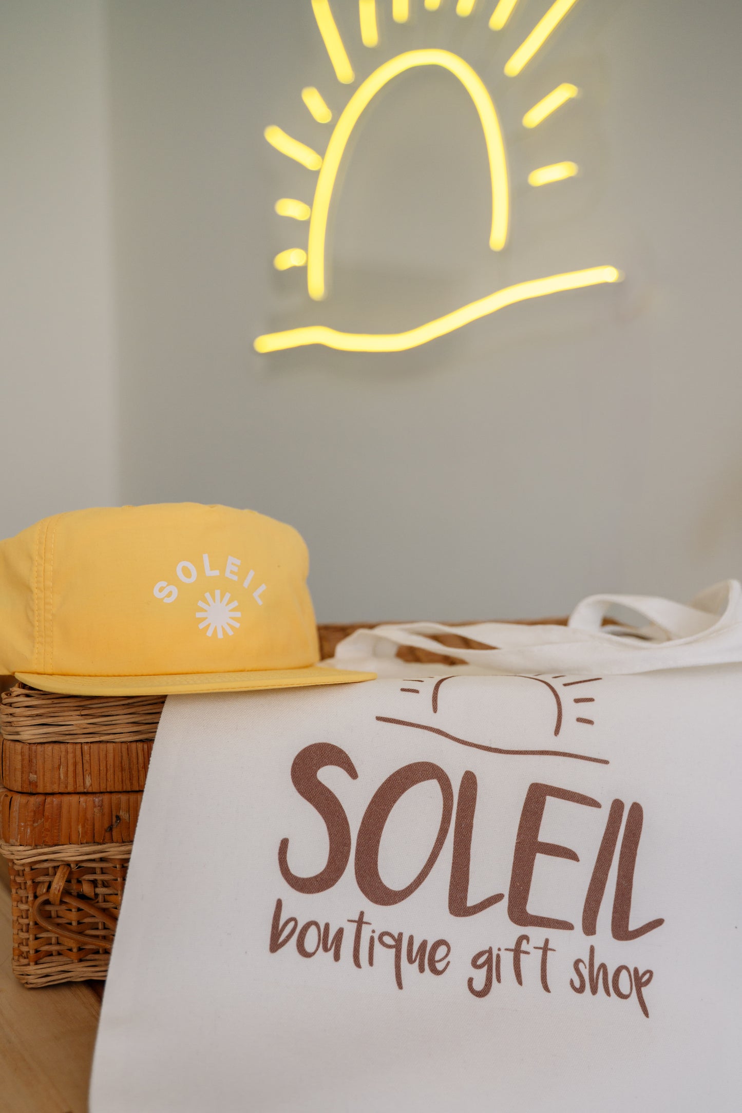 Soleil Small Canvas Tote Bag
