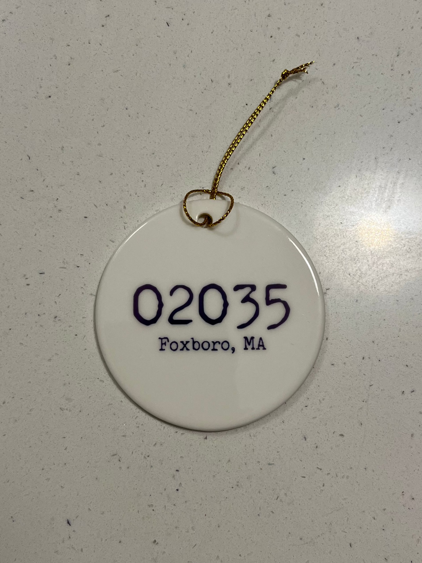 Foxboro Zip Code Ornament