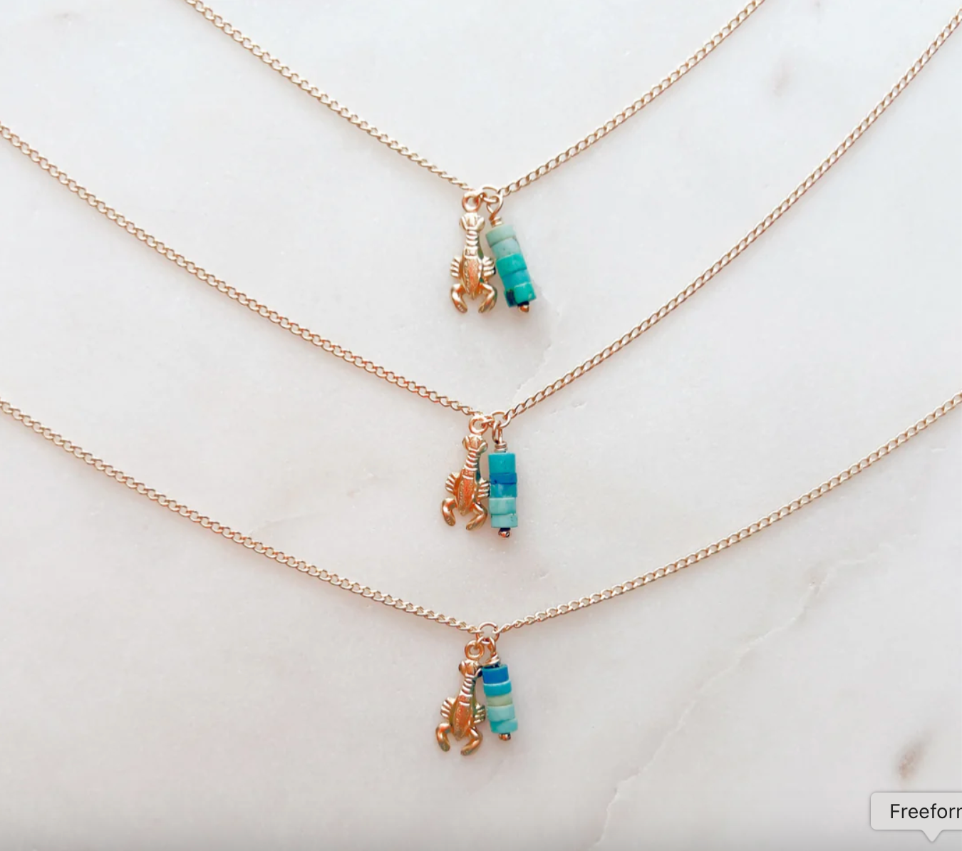 Lobster Roll Necklace