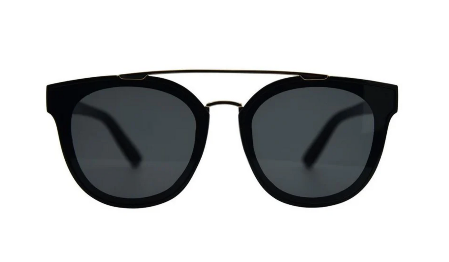 Topanga BLACK/ SMOKE POLARIZED LENS Sunglasses