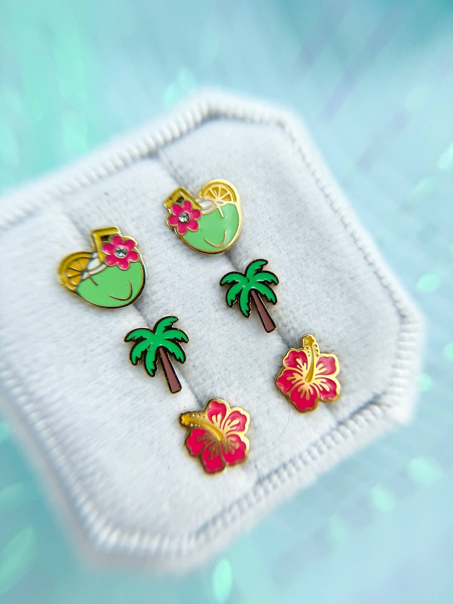 Hibiscus Stud Earrings