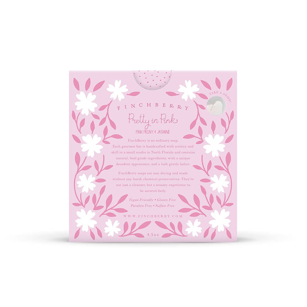 Pretty in Pink Vegan Boxed Soap with Pink Coquette Bow