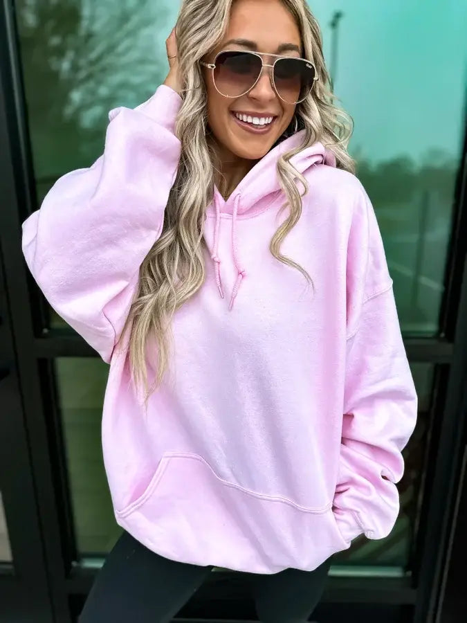 Make Beautiful Things Happen Pink Graphic Hoodie