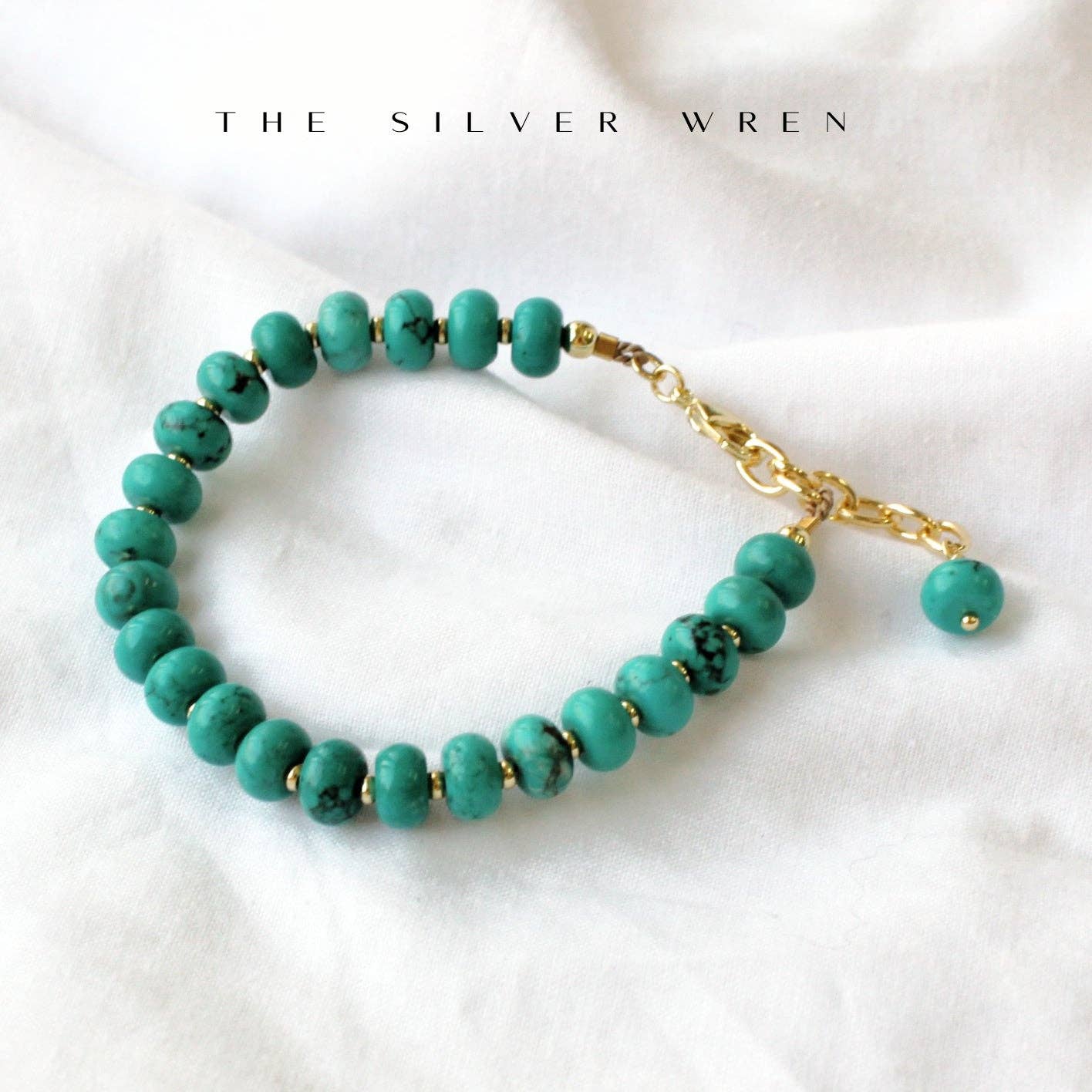 Turquoise Candy Stone Beaded Bracelet