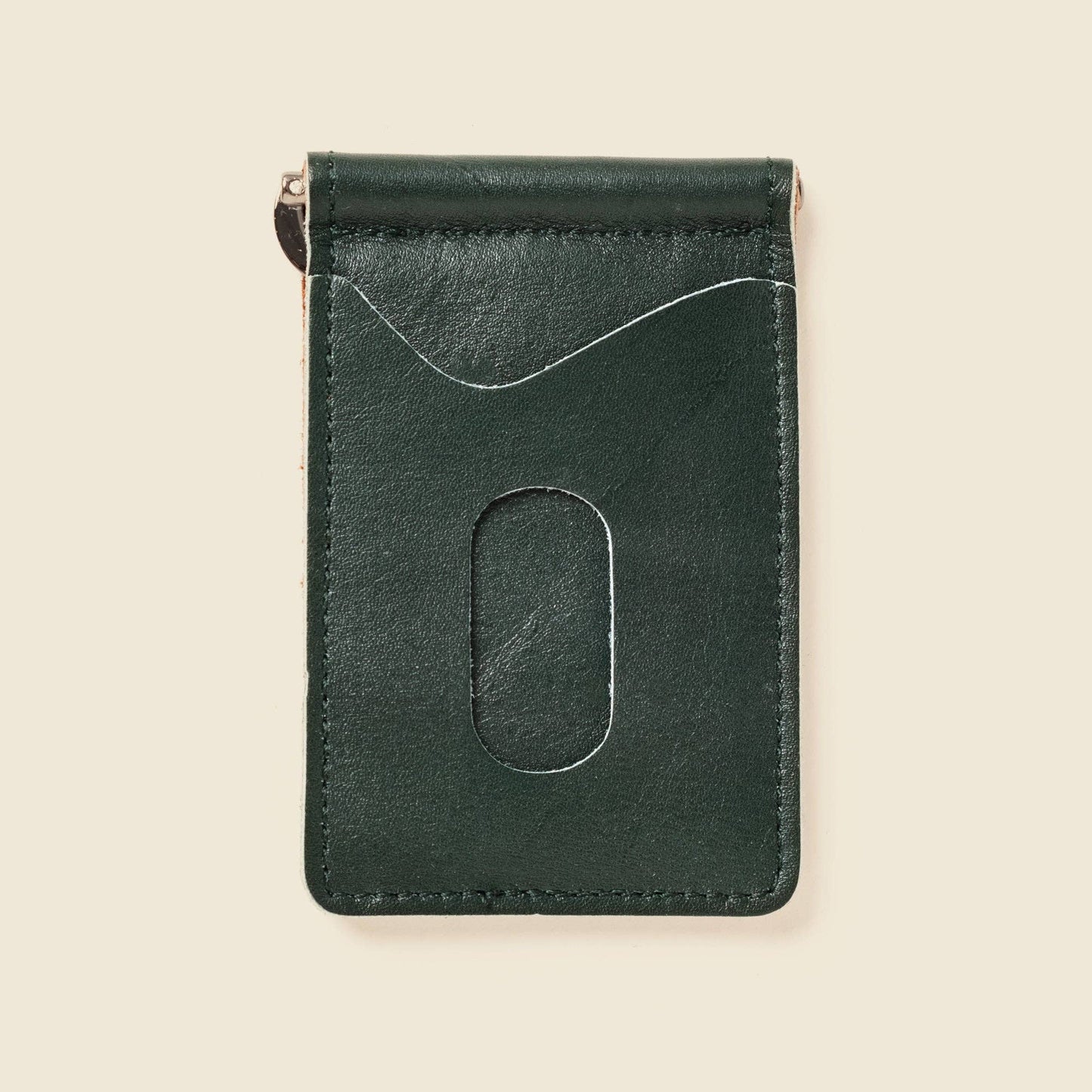 -Money Clip Wallet - Olive Green