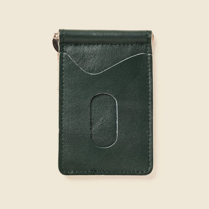 -Money Clip Wallet - Olive Green