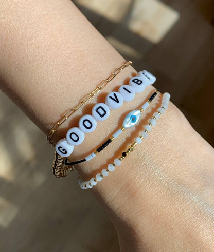 Moonstone Healing Gemstone Stacking Bracelet