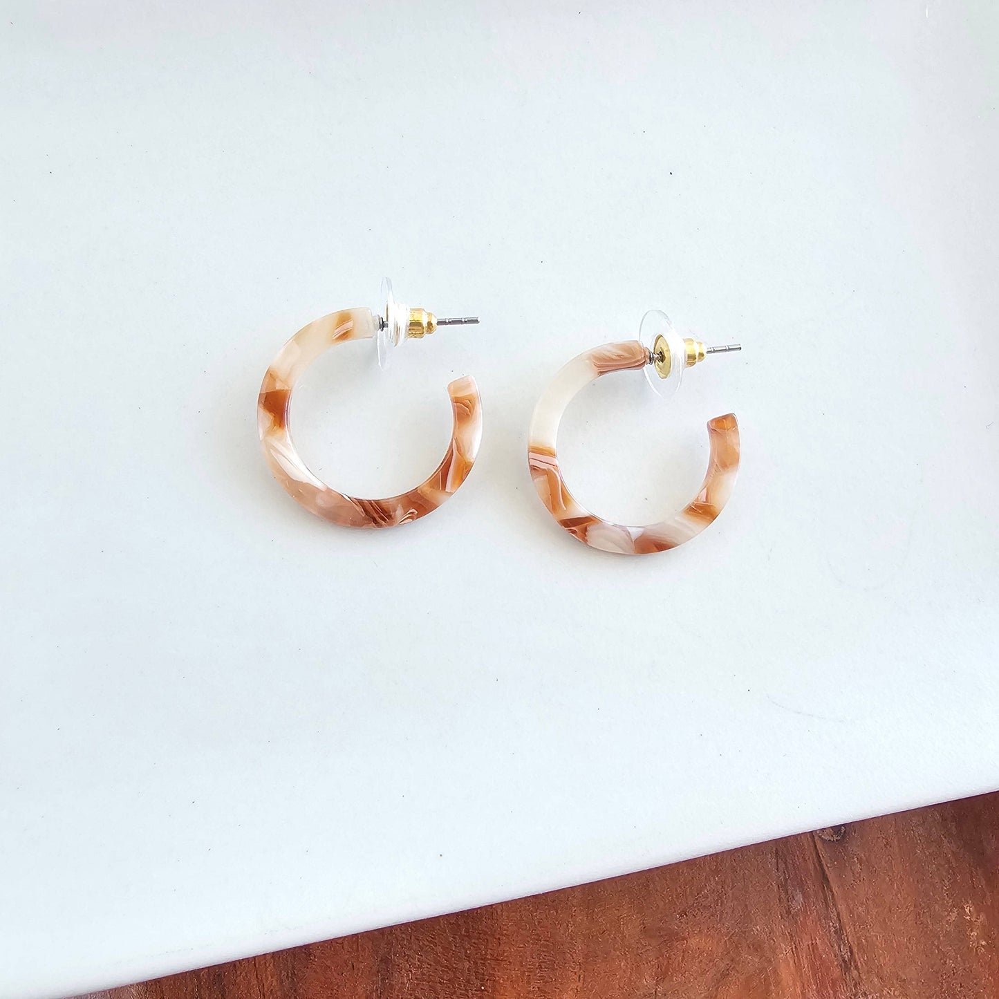 Cam Mini Hoops - Rust // Jewelry, Earrings, Fall