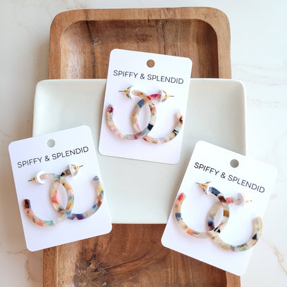 Camy Hoops - Multicolor // Jewelry, Earrings, Gift