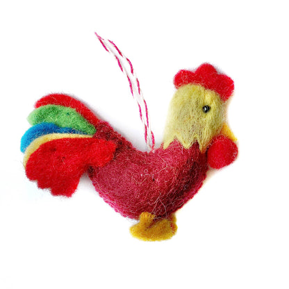 Farm Animal Felt Wool Christmas Ornaments