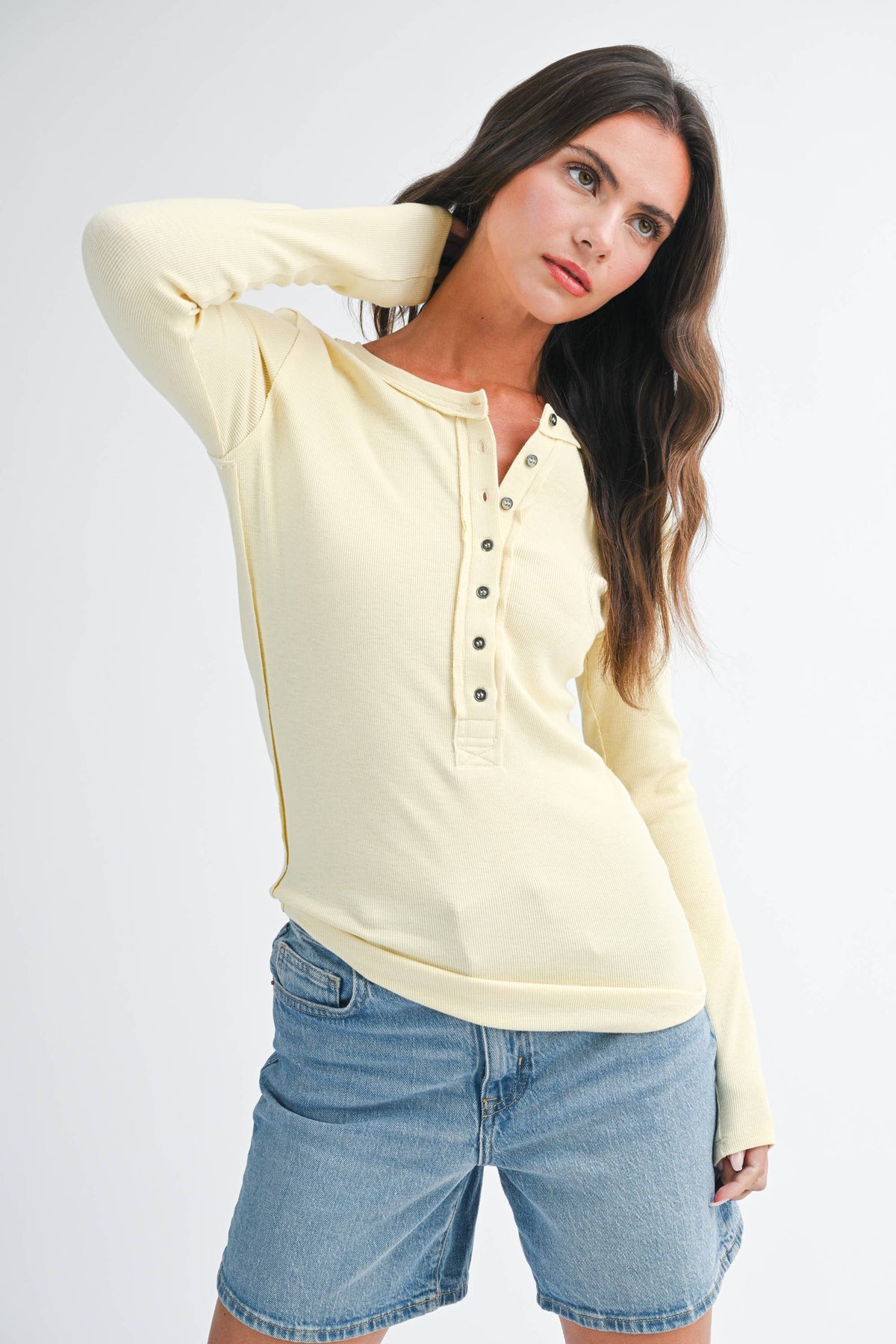 Henley Long Sleeve Top