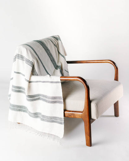 Aden Cotton Throw Blanket | Handwoven in Ethiopia