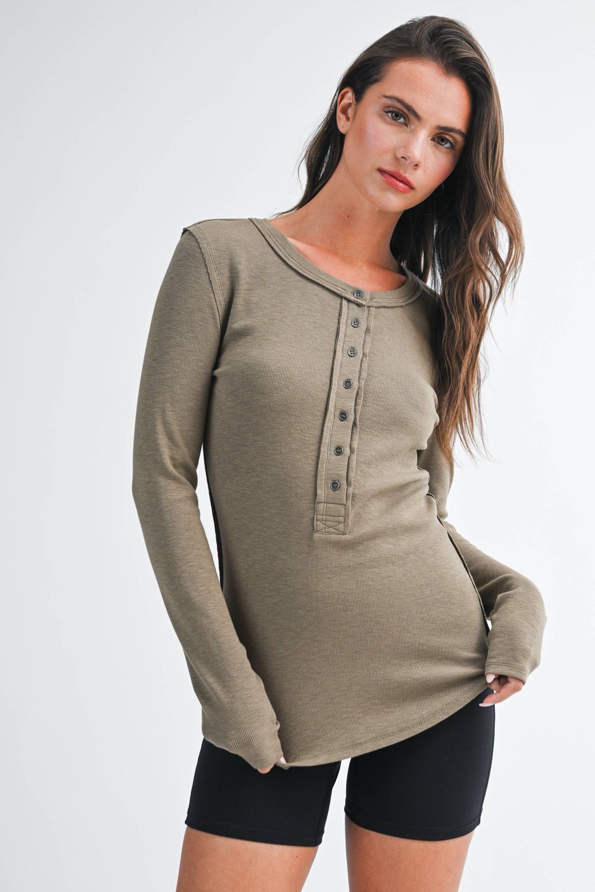 Henley Long Sleeve Top