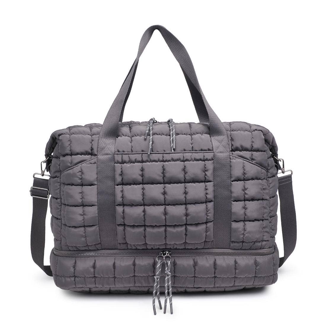 Globetrotter Quilted Nylon Puffer Travel Weekender
