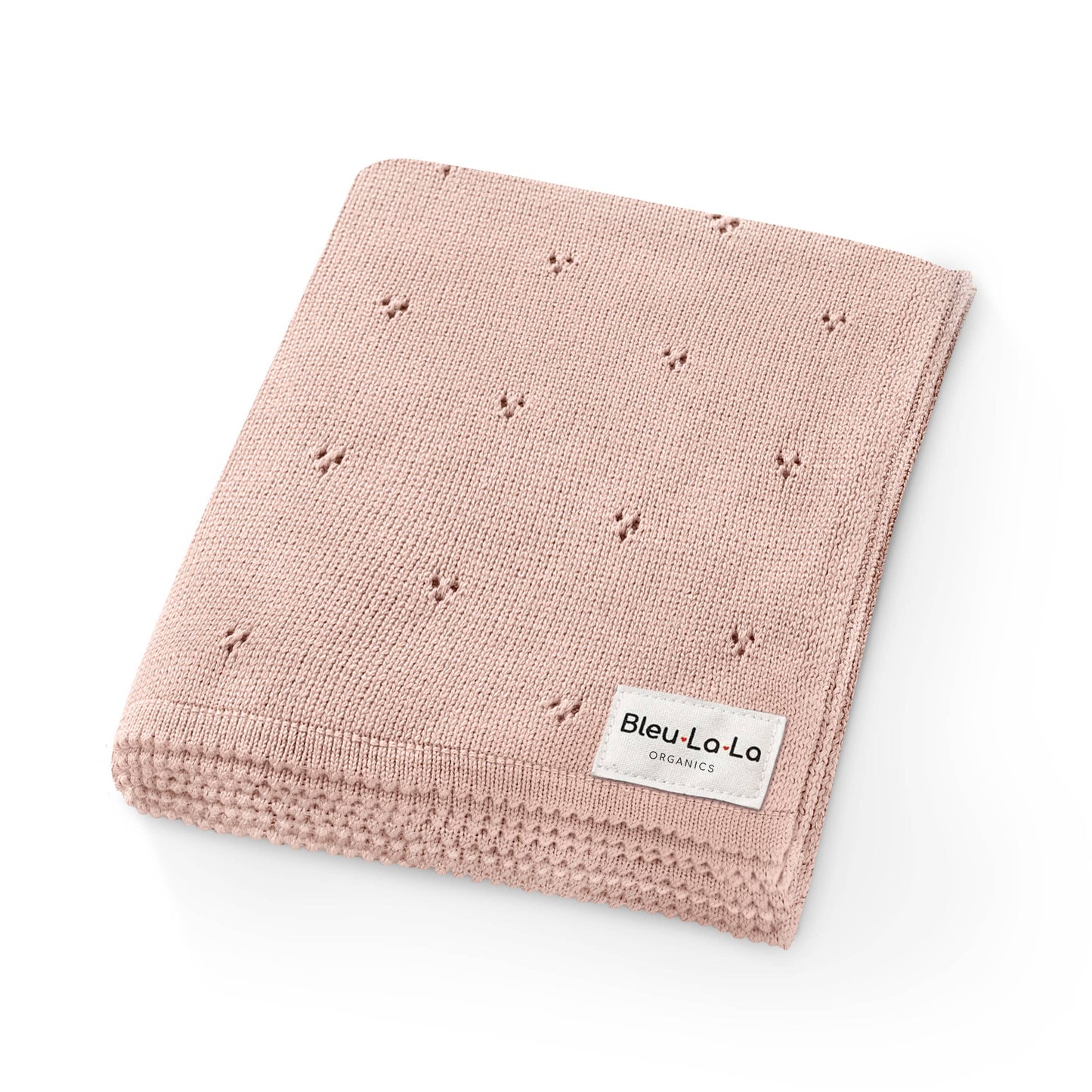 100% Organic Cotton Pointelle Swaddle Receiving Baby Blanket