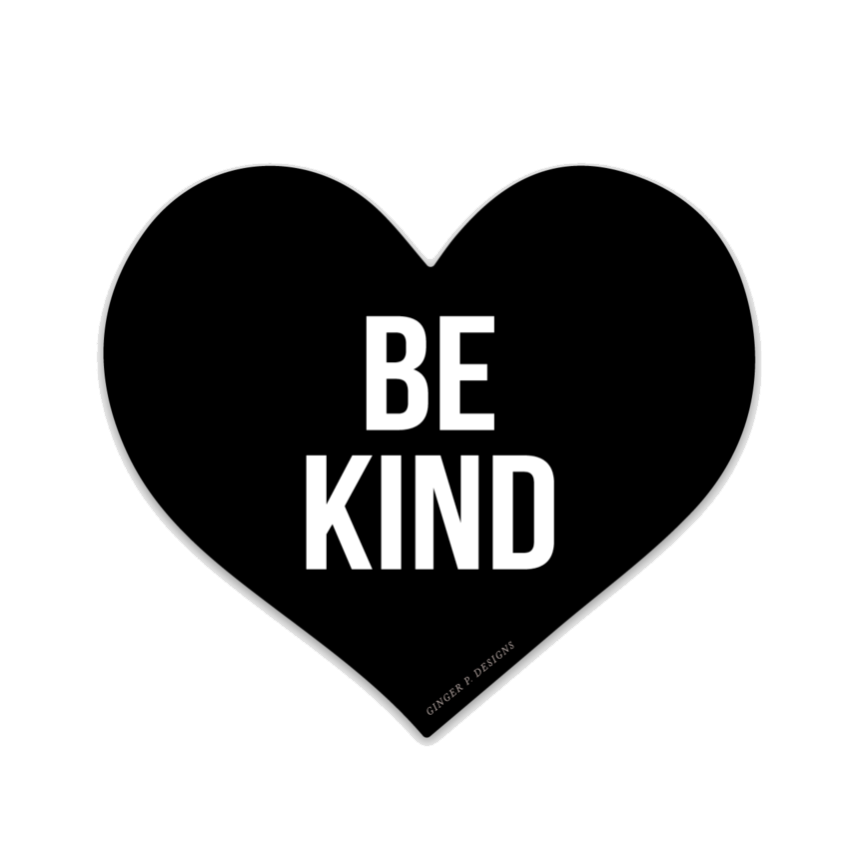 Be Kind Heart Vinyl Sticker
