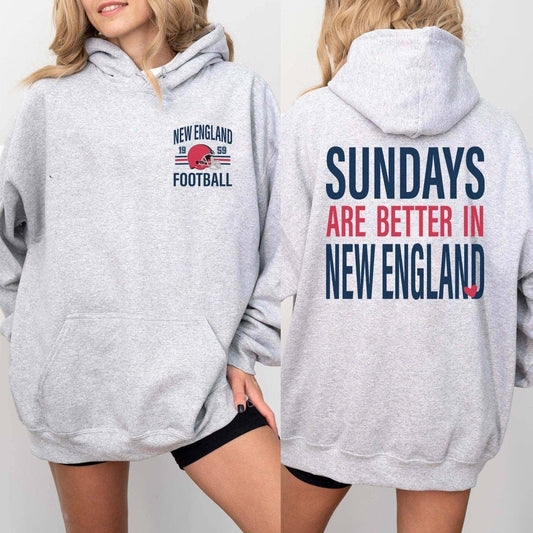ASH Sundays Are Better In New England - Hoodie