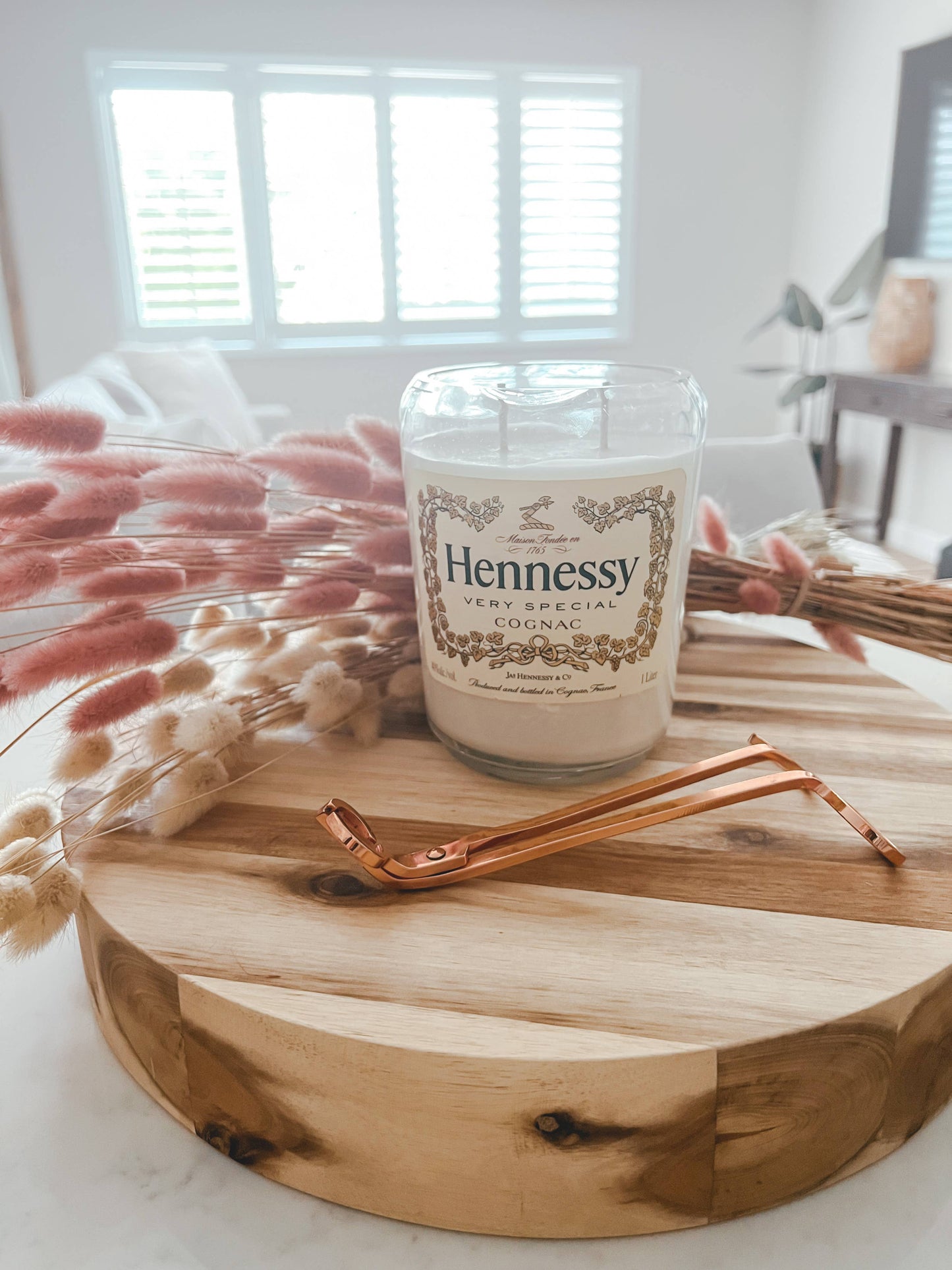 Recycled Hennessy Novelty Candle