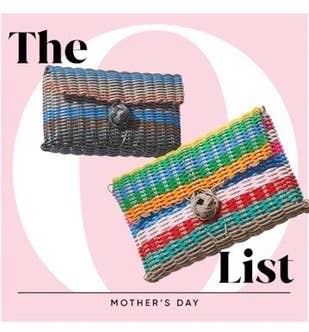 Clutch, Multi-Stripe Bright