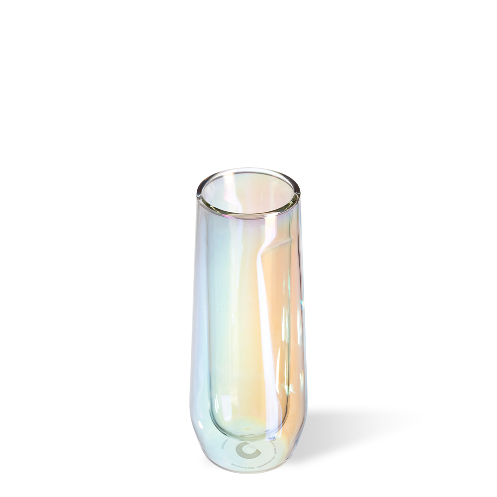 Glass Flute - 7oz Double Pack - Prism
