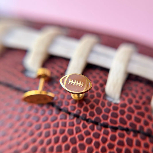 Football Stud Earrings