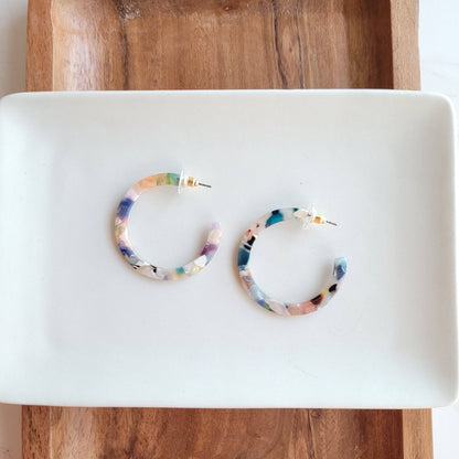 Camy Hoops - Multicolor // Jewelry, Earrings, Gift