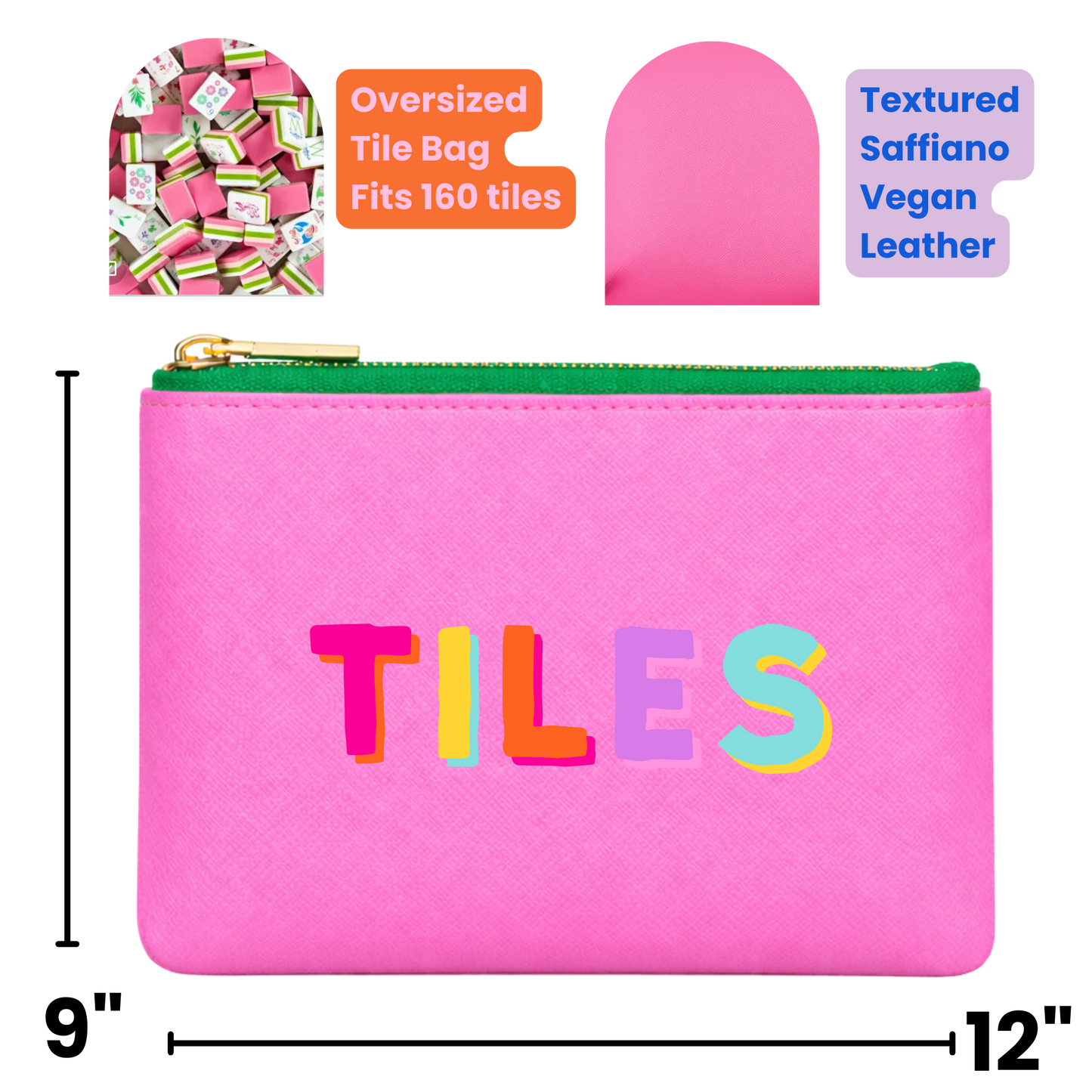 Mahjong Tile Storage Bag Mahjong Gift | 4 Colors *NEW
