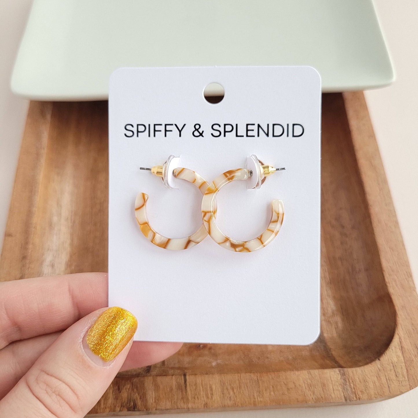 Cam Mini Hoops - Pumpkin Spice // Jewelry, Earrings, Fall