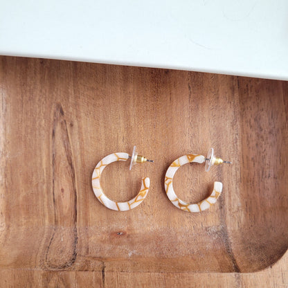 Cam Mini Hoops - Pumpkin Spice // Jewelry, Earrings, Fall