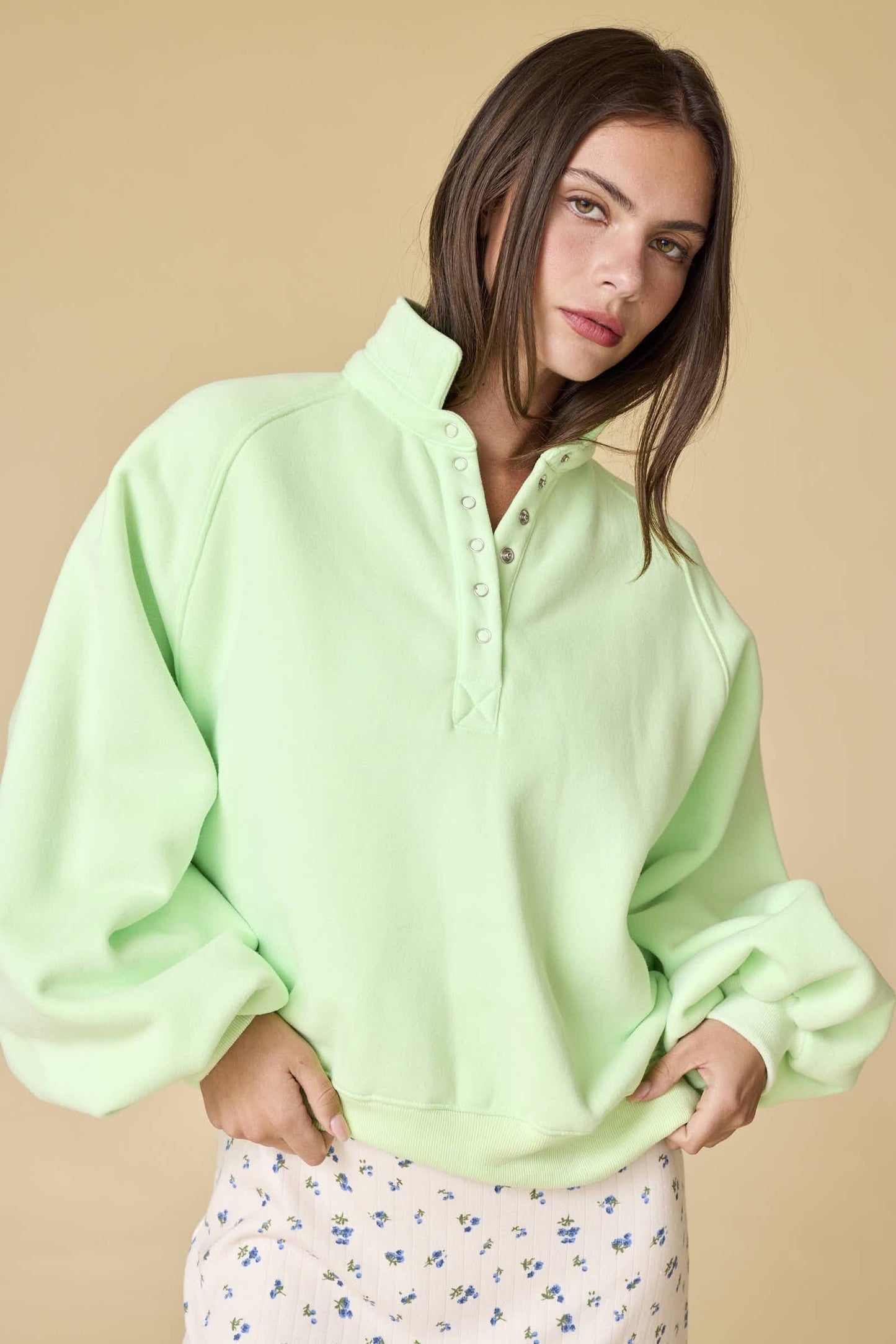 Piper Snap Button Collared Sweater