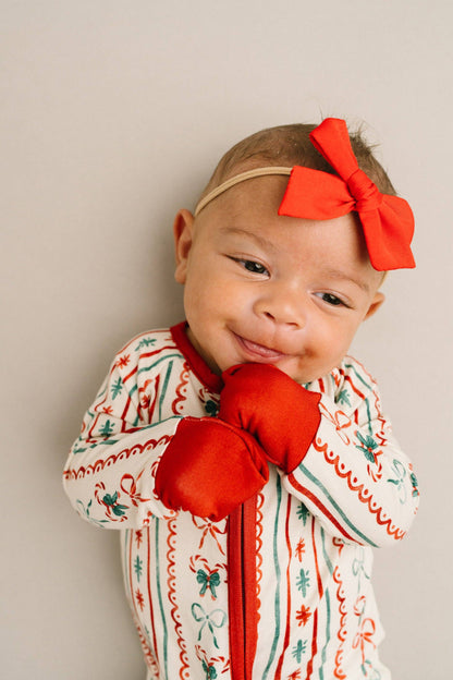 Christmas Dainty Bow Bamboo Sleeper