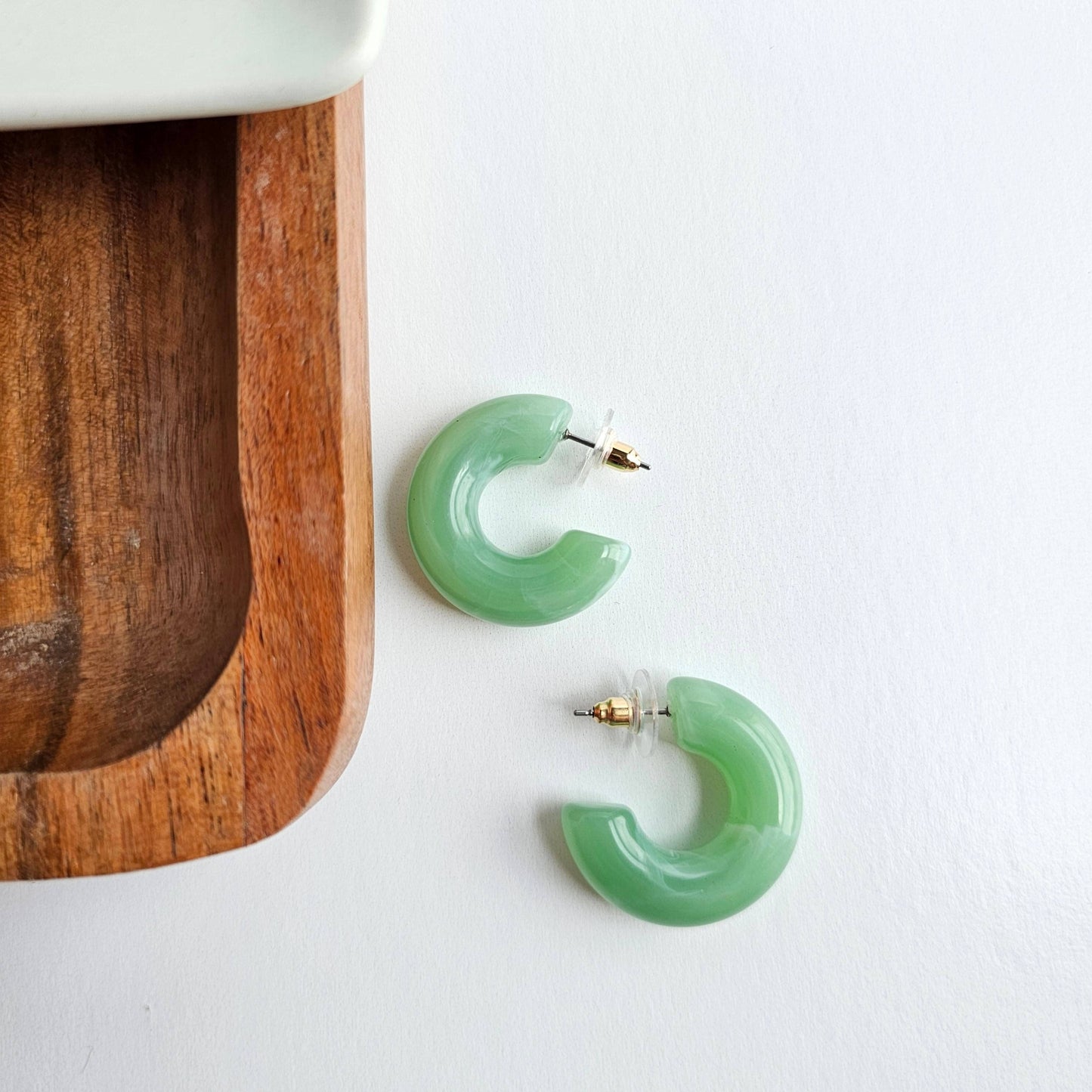 Chloe Hoops - Sage // Jewelry, Earrings, Fall