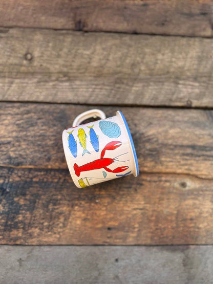 Enamel Coffee & Camp Mug | Salty Seas