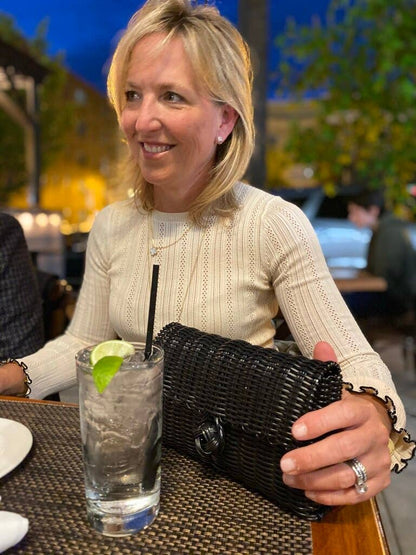 Clutch, Solid in Black