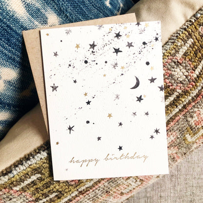 Star Birthday Greeting Card