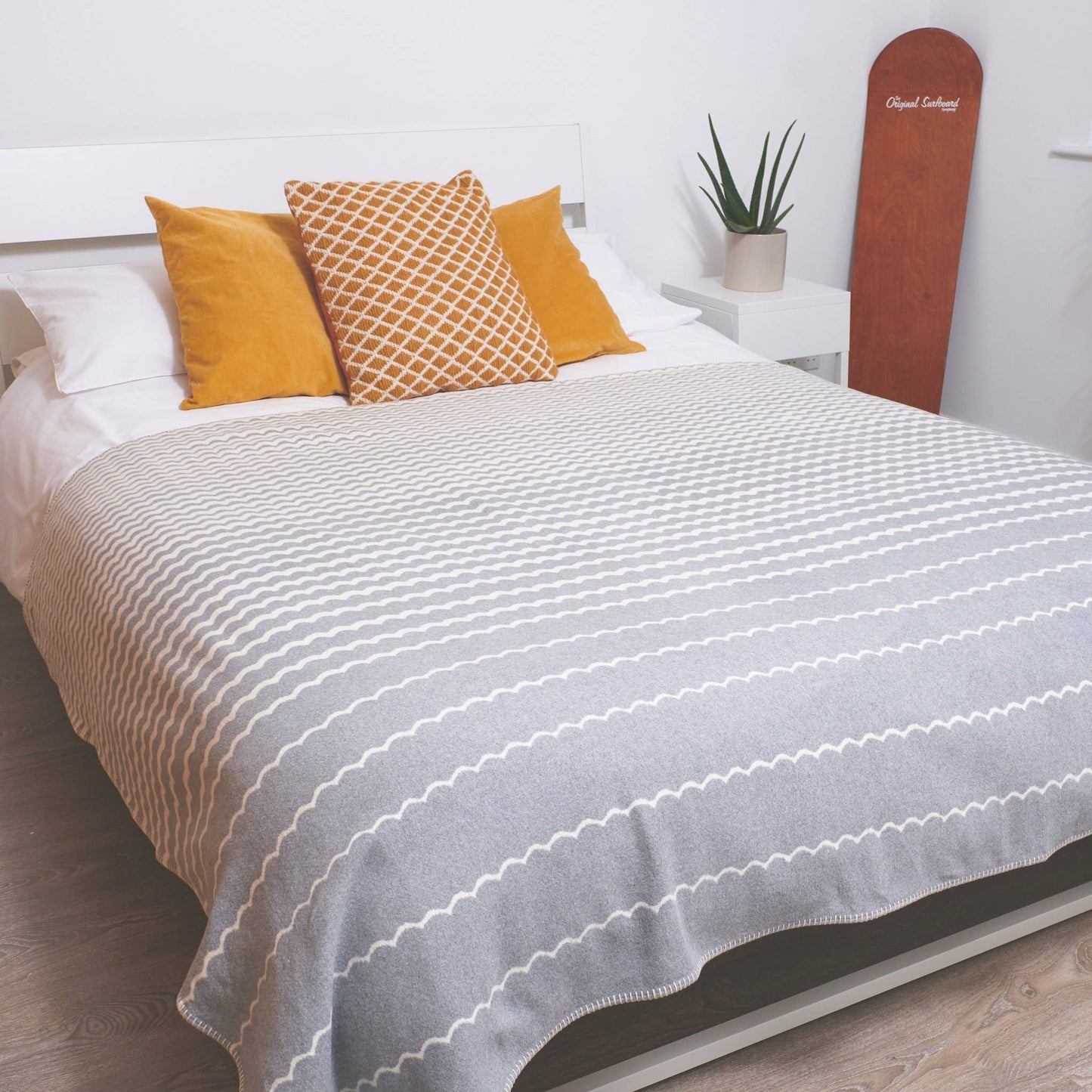 Grey Swell Recycled Cotton Blanket