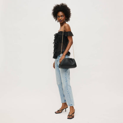 Tate Woven Frame Clutch