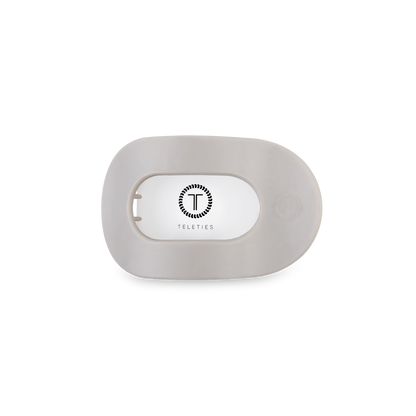 Round Flat Hair Clip | Small | Silver Flames