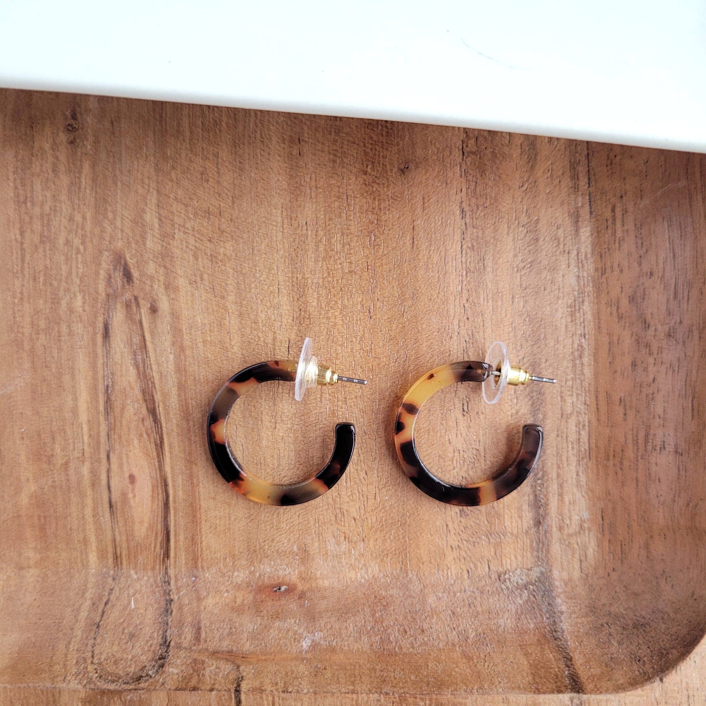 Cam Mini Hoops - Tortoise // Jewelry, Earrings, Fall