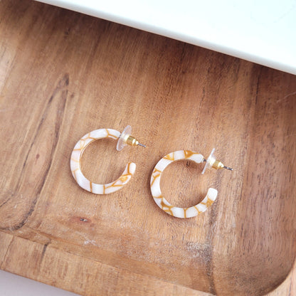 Cam Mini Hoops - Pumpkin Spice // Jewelry, Earrings, Fall