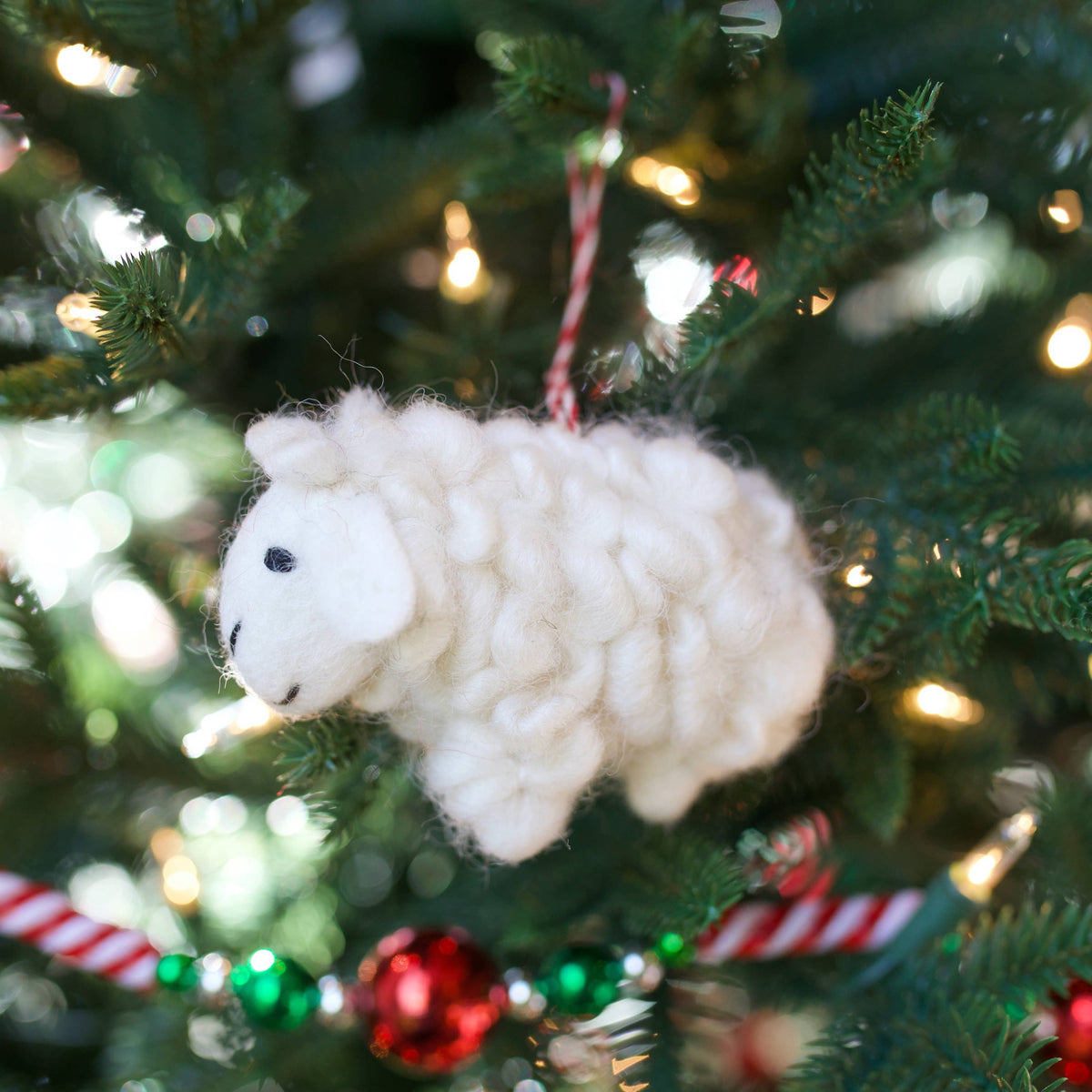 Farm Animal Felt Wool Christmas Ornaments