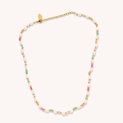 Colorful Pearl Necklace